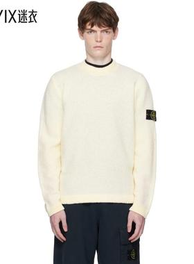 Stone Island石头岛 男款灰白色 5100056 Fancy Yarn 毛衣 迷衣时