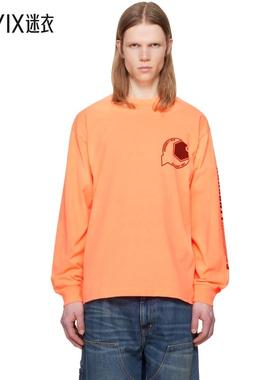 Carhartt 男士橙色 L/S Industry T 恤 迷衣时尚