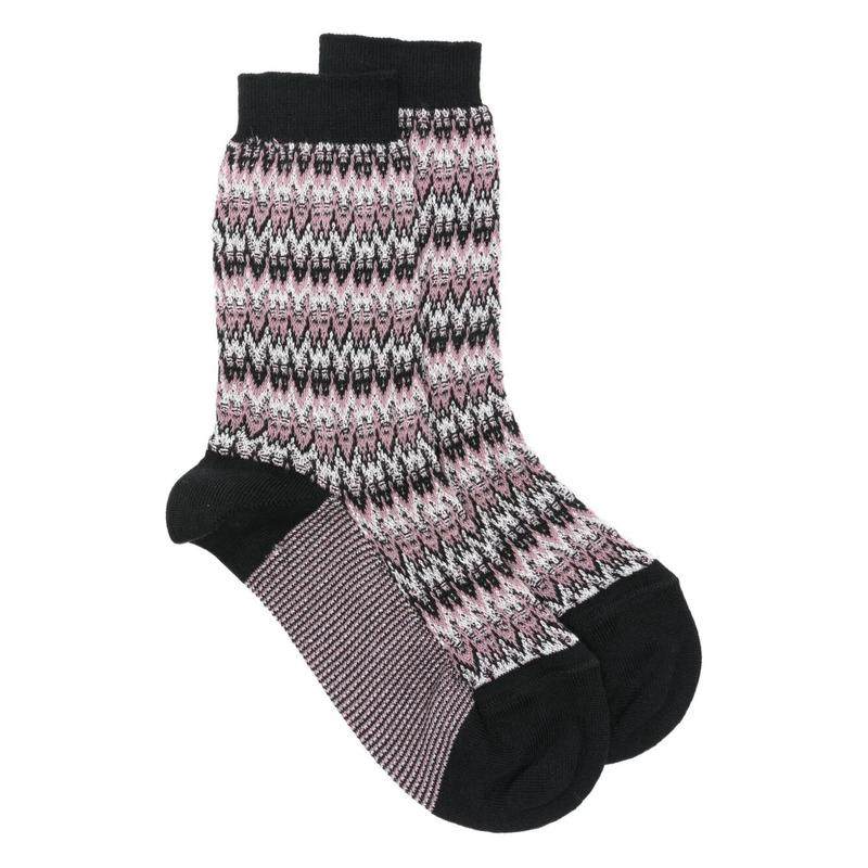 Missoni 女士 FW25 袜子 CALF 人字纹图案袜子
