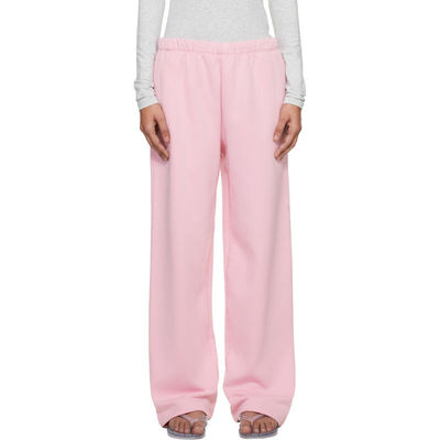 SKIMS 女士 长裤 粉色 Cotton Fleece Classic Straight Leg