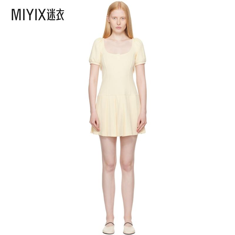 Sandy Liang 女款黄色 Camden 连衣裙 迷衣时尚