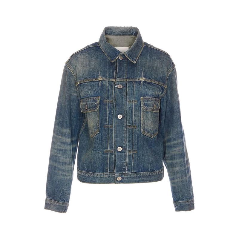 Maison Margiela 女士 FW25 夹克 破洞牛仔夾克