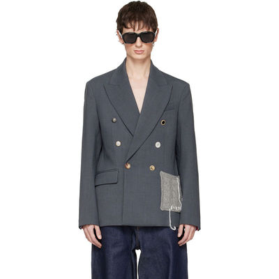 Charles Jeffrey Loverboy 男士 西装外套 灰色 Edinburgh