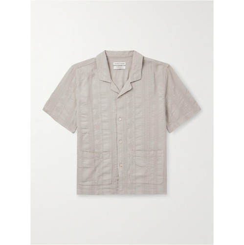 A Kind Of Guise 男士 FW25 衬衫 Camp-Collar 刺绣棉/薄纱