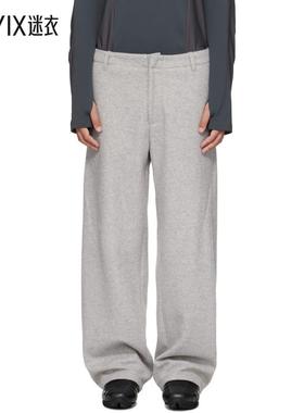 J EONGL I 男款灰色 Hybrid Wool Cicada 长裤 迷衣时尚