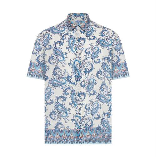 Etro 艾绰 男士 SS26 衬衫 Etro 花卉佩斯利印花超大号