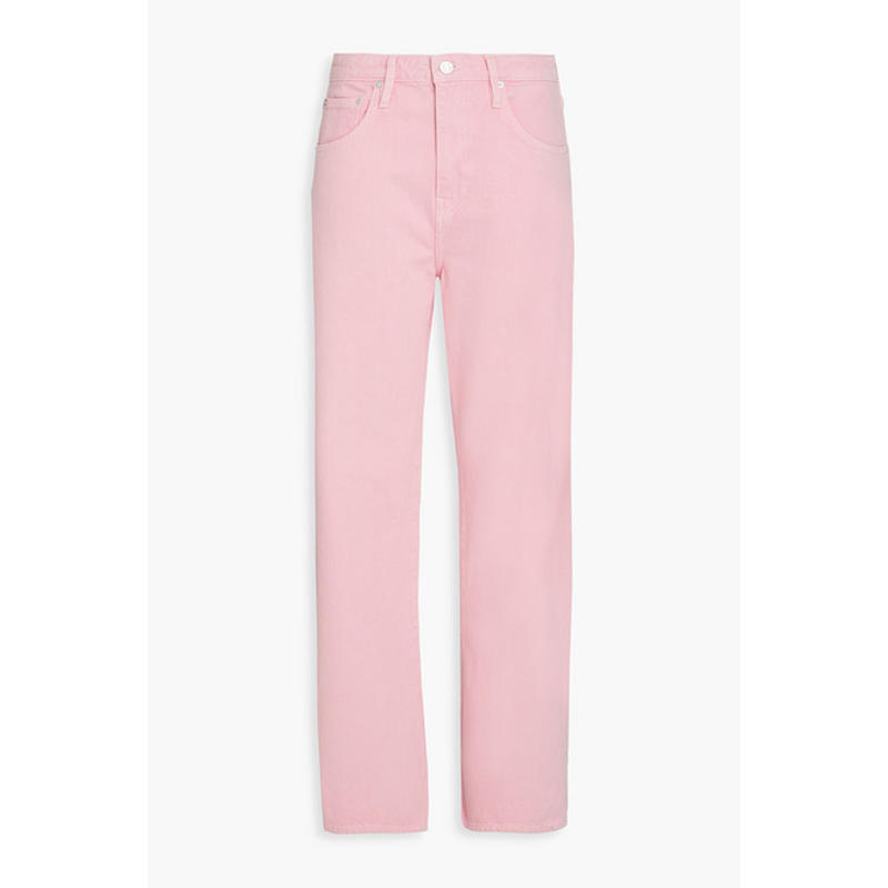 FRAME 女士 牛仔长裤 barrel-leg 高腰牛仔裤