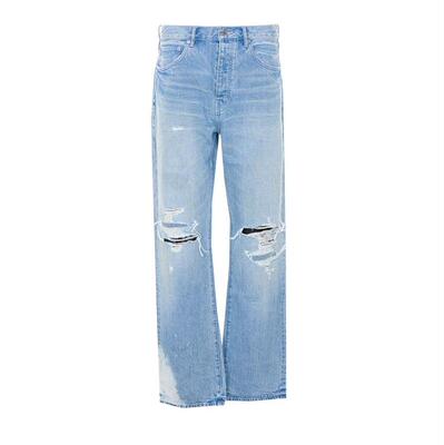 Purple Brand 男士 SS26 牛仔长裤 Purple品牌做旧直筒牛仔裤