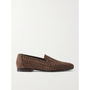 Blahnik Mario 莫罗·伯拉尼克 乐福鞋 编织绒面革 男士 Manolo