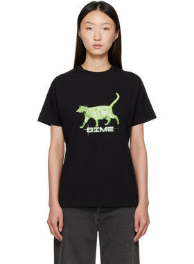 Dime MTL 女士 T恤 黑色 Splinter T 恤