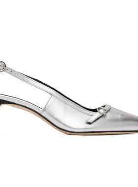 Aeyde 女士 高跟鞋 银色 Saba Leather 中跟鞋