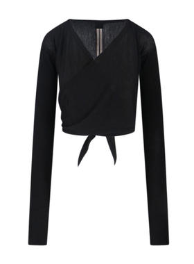 Rick Owens 女士 FW25 毛衣 黑色毛线衫