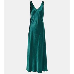 缎面吊带连衣裙 中长连衣裙 Vince 女士