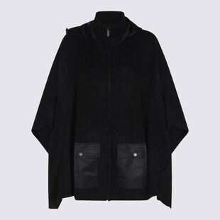 TWINSET 女士 FW26 夹克 CAPES 黑色斗篷