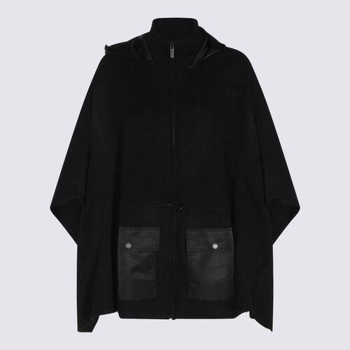TWINSET 女士 FW26 夹克 CAPES 黑色斗篷