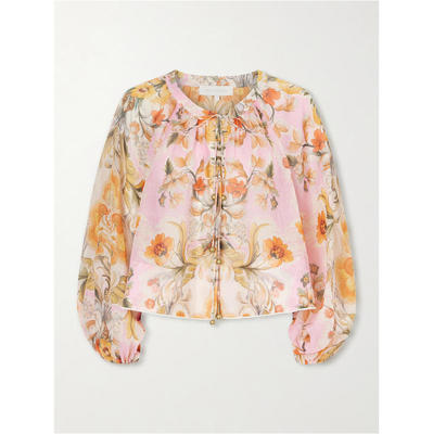 Borgo De Nor 女士 FW26 上衣 Henri 苎麻花朵衫