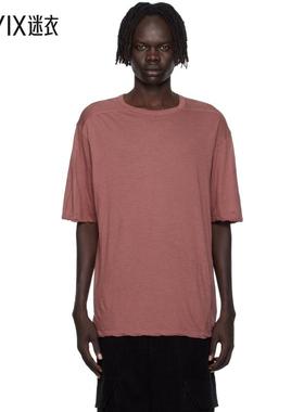 Rick Owens瑞克欧文斯 男款粉色 Concordians Brad T 恤 迷衣时尚