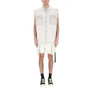 夹克 DRKSHDW SS26 男士 白色棉质运动 瑞克·欧文斯