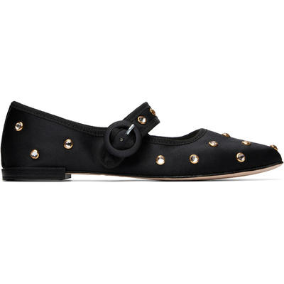 Repetto 丽派朵 女士 芭蕾鞋 黑色 Georgia Square-Toe 玛丽珍鞋