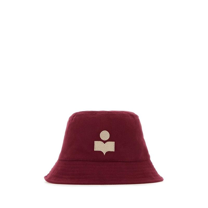 isabel marant 女士 SS24 帽子 徽标带衬里帽子