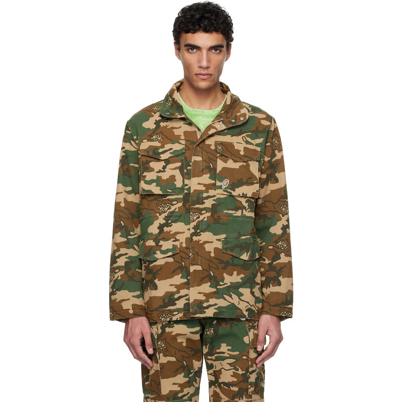 ICECREAM 男士 夹克 绿色 Running Dog Woodland Camo M65 夹克