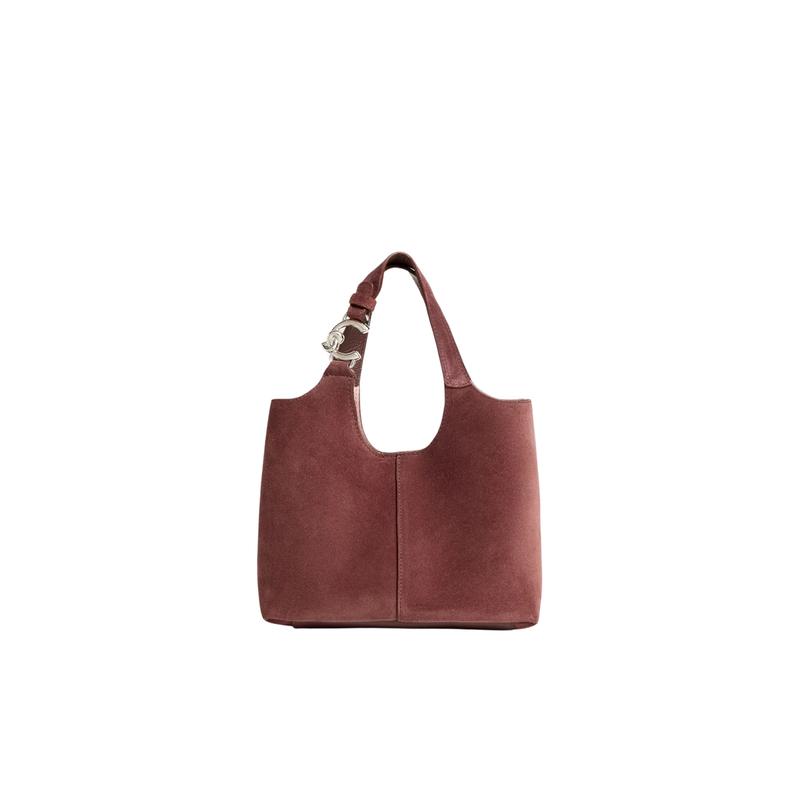 Coccinelle 女士 FW26 托特包 C-EASY 绒面革小号图片