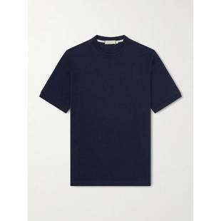 Canali 男士 SS26 衬衫 棉质凸纹布T恤