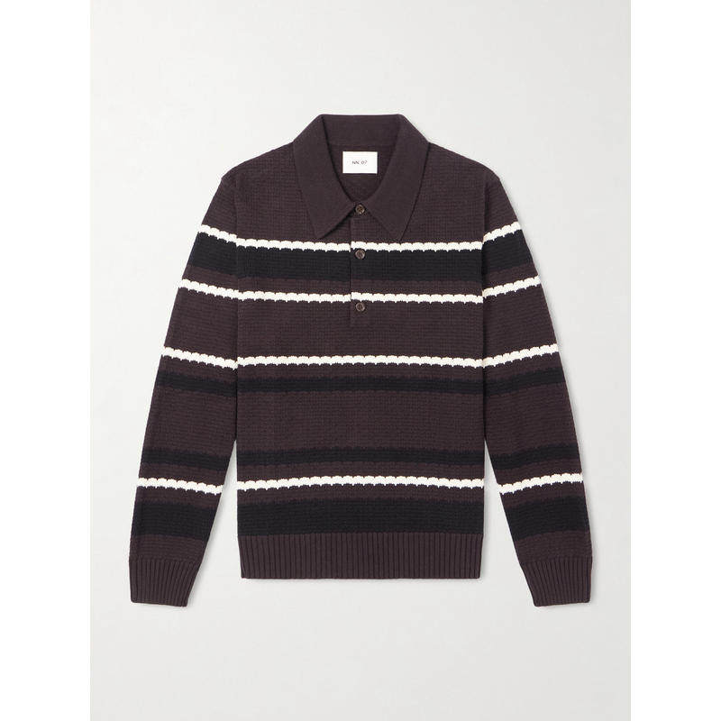 NN.07 男士 SS26 POLO衫 Alfie 60019 条纹有机棉Polo衫,男装,Polo衫,淘宝优惠券,粉丝福利购,淘宝优惠卷