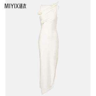 迷衣时尚 Coperni 连衣裙 女款 刺绣不对称长款