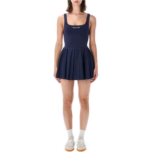 Sporty  Rich 女士 SS26 连衣裙 RICH COURT 运动标志蓝色
