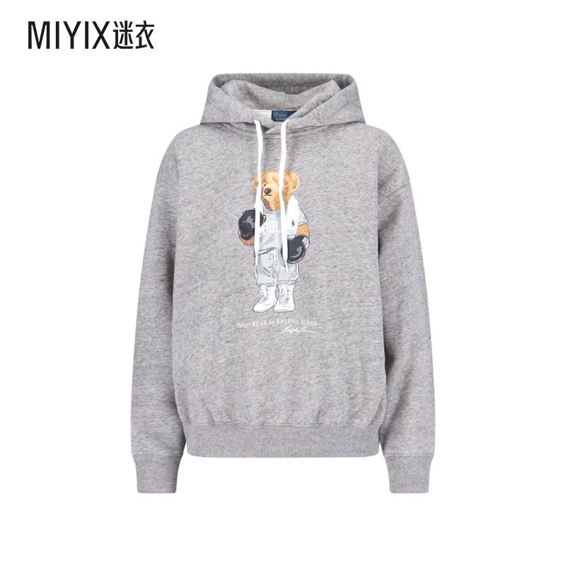 Polo Ralph Lauren拉夫劳伦 女款Polo Bear 抽绳连帽衫 迷衣时尚