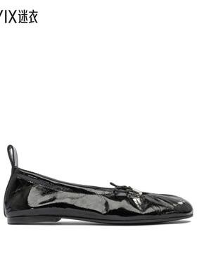 ALOHAS 女款Rosalind Onix 黑色皮质芭蕾舞鞋 迷衣时尚