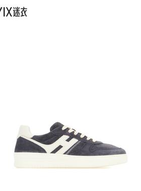 【早秋新品】Hogan 男款H630 海军蓝绒面革运动鞋 迷衣时尚