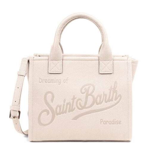 MC2 Saint Barth 女士 SS26 手提包 米色木纹纹理肩包