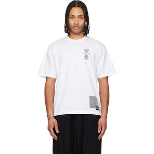 Yohji Yamamoto 山本耀司 男士 T恤 白色 Neighborhood 联名 SS-1