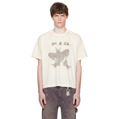 ROCKSTEADY 男士 T恤 灰白色 Pig