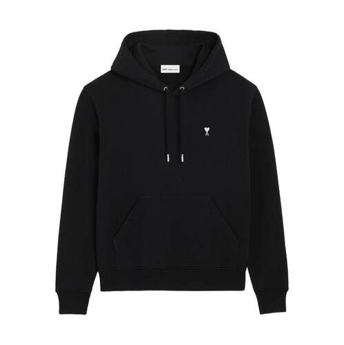 Ami Paris 男士 FW26 卫衣 AMI DE COEUR 黑色连帽