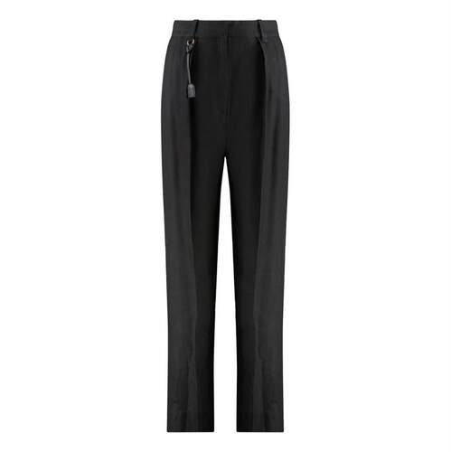 Elisabetta Franchi 女士 SS25 长裤 Darts 华达呢