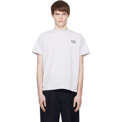A.P.C. 男士 T恤 灰色 Standard Rue Madame