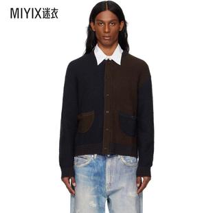 Wave 男款 迷衣时尚 开衫 Knit 棕色 海军蓝 MTL Dime