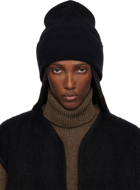 Baserange 女士 毛线帽 黑色 Whit 毛线帽