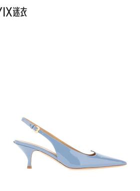 【春夏新品】A.Bocca 女款脂粉色蓝色皮质浅口鞋 迷衣时尚