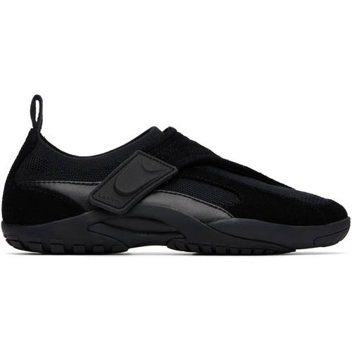 Lanvin 浪凡 男士 CO 运动鞋 黑色 LNV1 Knit  Suede