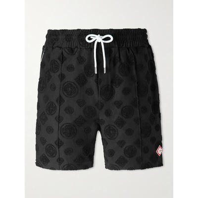 Casablanca 男士 短裤 Logo-Appliquéd 直筒棉混纺毛巾布提花
