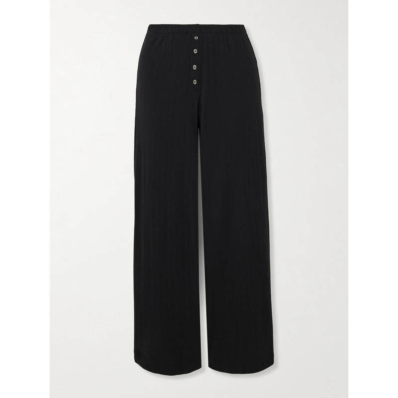 LESET 女士 平角内裤 Boxer 洞眼针织棉质阔腿裤