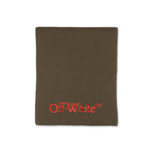 Off-White 男士 FW25 围巾 BOOKISH 徽标针织羊毛