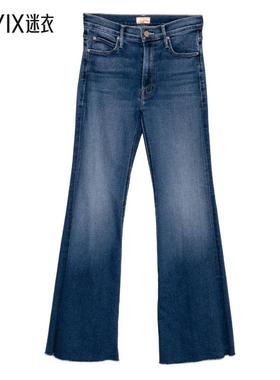 【秋冬新品】Mother Denim 女款Mother 蓝色牛仔裤 迷衣时尚