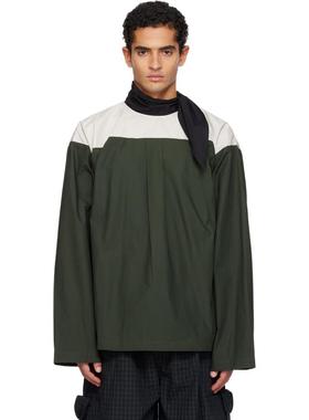 SC103 男士 衬衫 绿色 Compass 衬衫