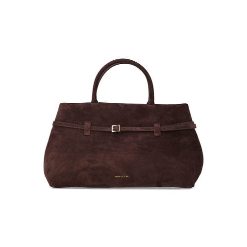 Manu Atelier 女士 FW26 包袋 Le Cambon 35 绒面革棕色包包