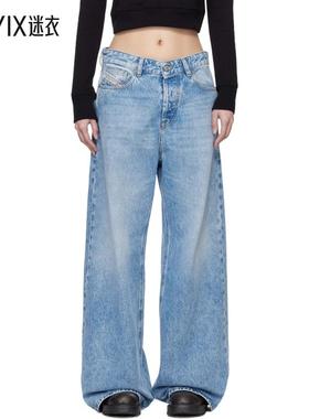 Diesel迪赛 女款蓝色 Relaxed 1996 D-Sire 09i29 牛仔裤 迷衣时